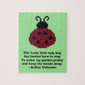 Ladybug Quote Puzzle Legpuzzel (Verticaal)
