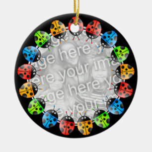 Ladybug-rand Keramisch Ornament