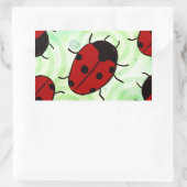 Ladybug Rechthoekige Sticker (Tas)