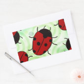 Ladybug Rechthoekige Sticker (Envelop)