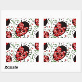 Ladybug Rechthoekige Sticker (Vel)