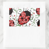 Ladybug Rechthoekige Sticker (Tas)
