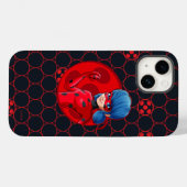 Ladybug Red Badge Case-Mate iPhone Case (Achterkant (horizontaal))