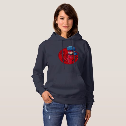 Ladybug Red Badge Hoodie (Voorkant volledig)