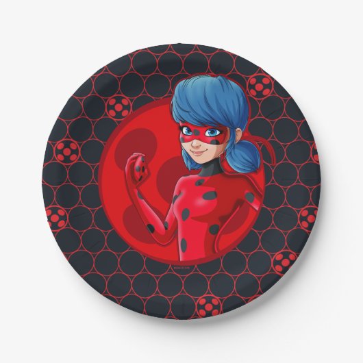Ladybug Red Badge Papieren Bordje (Voorkant)