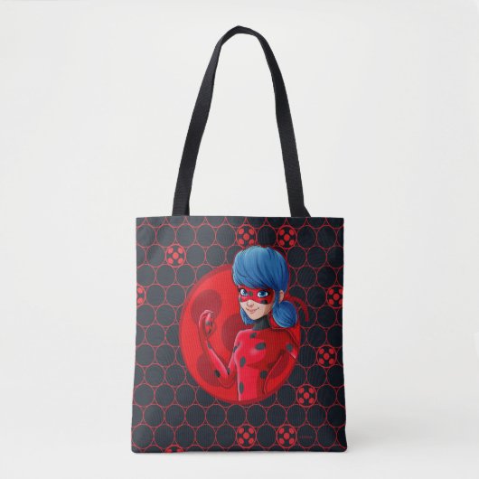Ladybug Red Badge Tote Bag (Voorkant)