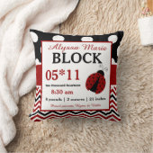 Ladybug Red Black Baby koninklijke piloot Kussen (Deken)