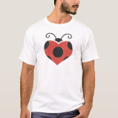 Ladybug Red Bug Heart, symbool T-shirt (Voorkant)
