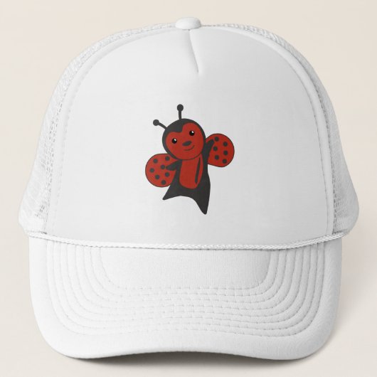 Ladybug Red Cute Animals voor kinderen Trucker Pet (Voorkant)
