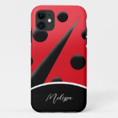 Ladybug Red en Black Modern Ladybugs Case-Mate iPhone Case (Achterkant)