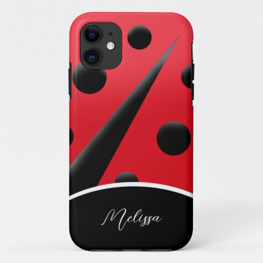Ladybug Red en Black Modern Ladybugs Case-Mate iPhone Case (Achterkant)