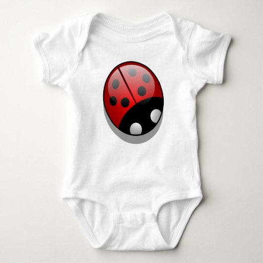 Ladybug, Red Ladybug, Cute Ladybug, Lady Beetle Romper (Voorkant)