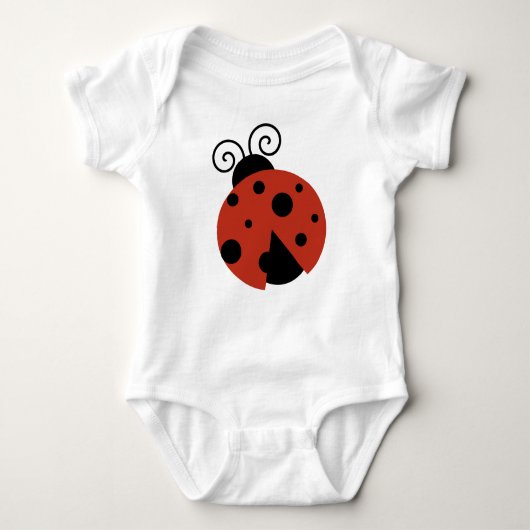 Ladybug, Red Ladybug, Cute Ladybug, Ladybird Romper (Voorkant)
