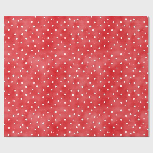 Ladybug Red White Dots Birthday Cadeaupapier (Vlak)