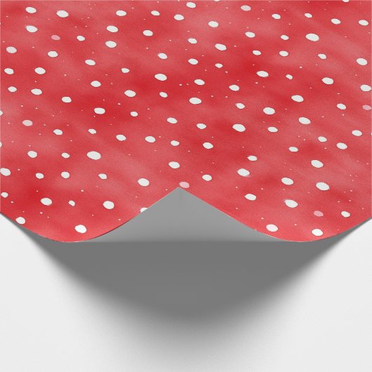Ladybug Red White Dots Birthday Cadeaupapier (Hoek)