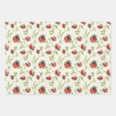 Ladybug Red White Dots Birthday Inpakpapier Vel (Voorkant 2)
