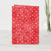 Ladybug Red White Dots Birthday Kaart (Achterkant)