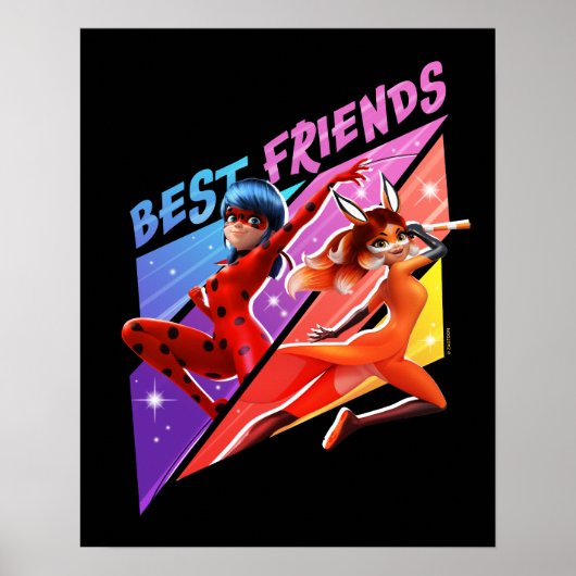 Ladybug & Rena Rouge | Beste vrienden Poster (Voorkant)