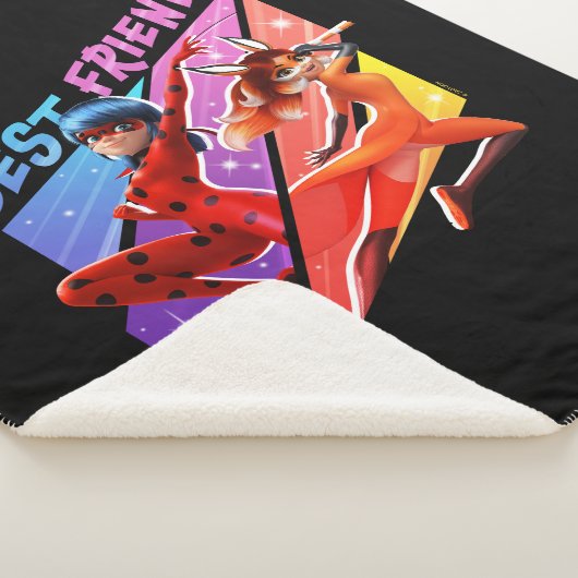 Ladybug & Rena Rouge | Beste vrienden Sherpa Deken (3/4)