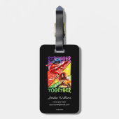 Ladybug & Rena Rouge | Sterkere samenwerking Bagagelabel (Achterkant verticaal)