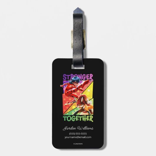 Ladybug & Rena Rouge | Sterkere samenwerking Bagagelabel (Achterkant verticaal)