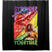 Ladybug & Rena Rouge | Sterkere samenwerking Douchegordijn (Voorkant)