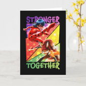 Ladybug & Rena Rouge | Sterkere samenwerking Kaart (Gele Bloem)