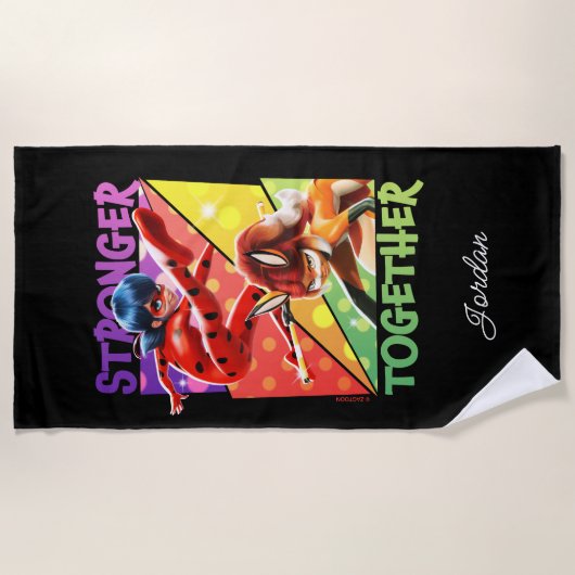 Ladybug & Rena Rouge | Sterkere samenwerking Strandlaken (Voorkant)