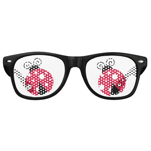 Ladybug Retro Party Shades Zonnebril (Voorkant)