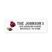 Ladybug Return Address Label (Voorkant)