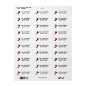 Ladybug Return Address Label (Full Sheet)