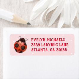 Ladybug Return Address Labels