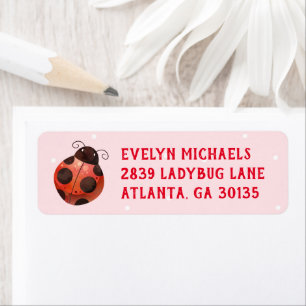 Ladybug Return Address Labels