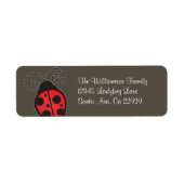 Ladybug Return Address Labels (Voorkant)