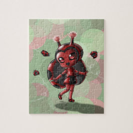 Ladybug Robot Girl Puzzle Legpuzzel