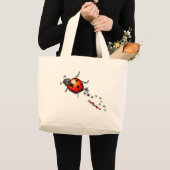 Ladybug Rockstar Grote Tote Bag (Voorkant (product))