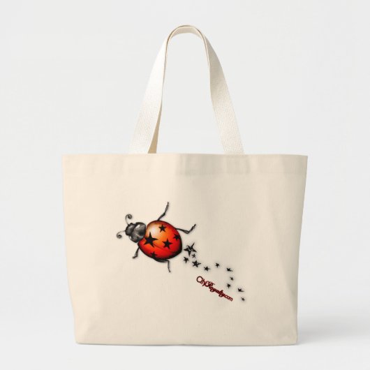 Ladybug Rockstar Grote Tote Bag (Voorkant)