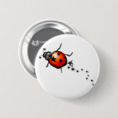 Ladybug Rockstar Ronde Button 5,7 Cm (Voorkant /achterkant)