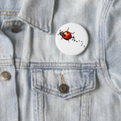 Ladybug Rockstar Ronde Button 5,7 Cm (In situ)