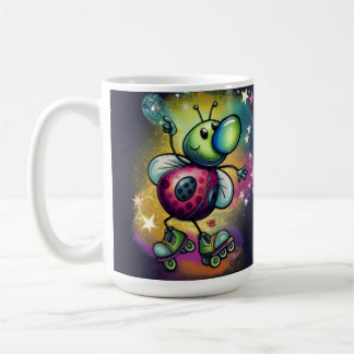 Ladybug Roller Disco Mug Koffiemok