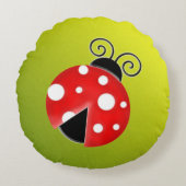 ladybug rond kussen (Voorkant)