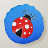ladybug rond kussen (Achterkant)