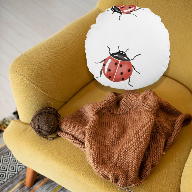 Ladybug Rond Kussen (Creator heeft geüpload)