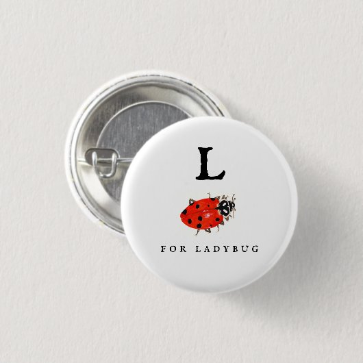 Ladybug Ronde Button 3,2 Cm (Voorkant /achterkant)
