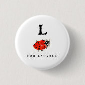 Ladybug Ronde Button 3,2 Cm (Voorkant)