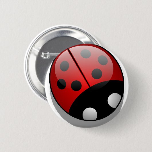 Ladybug Ronde Button 5,7 Cm (Voorkant /achterkant)