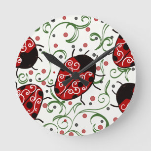 Ladybug Ronde Klok