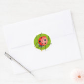 Ladybug Ronde Sticker (Envelop)