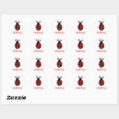 Ladybug Ronde Sticker (Vel)