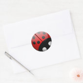 Ladybug Ronde Sticker (Envelop)